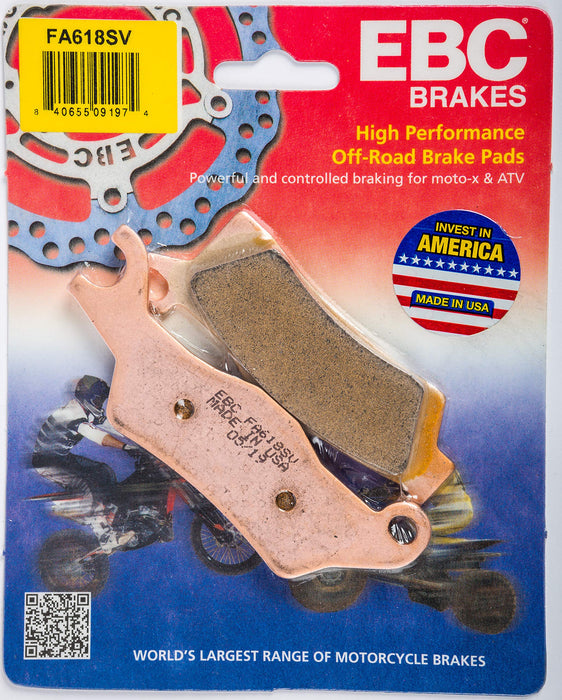 EBC Brakes FA618SV V-Pad Semi-sintered Touring Bike Disc Brake Pad