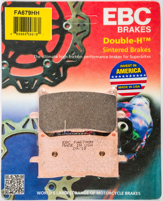 EBC Brakes FA679HH Double-H Series Sintered Disc Brake Pad, Black, One-Size