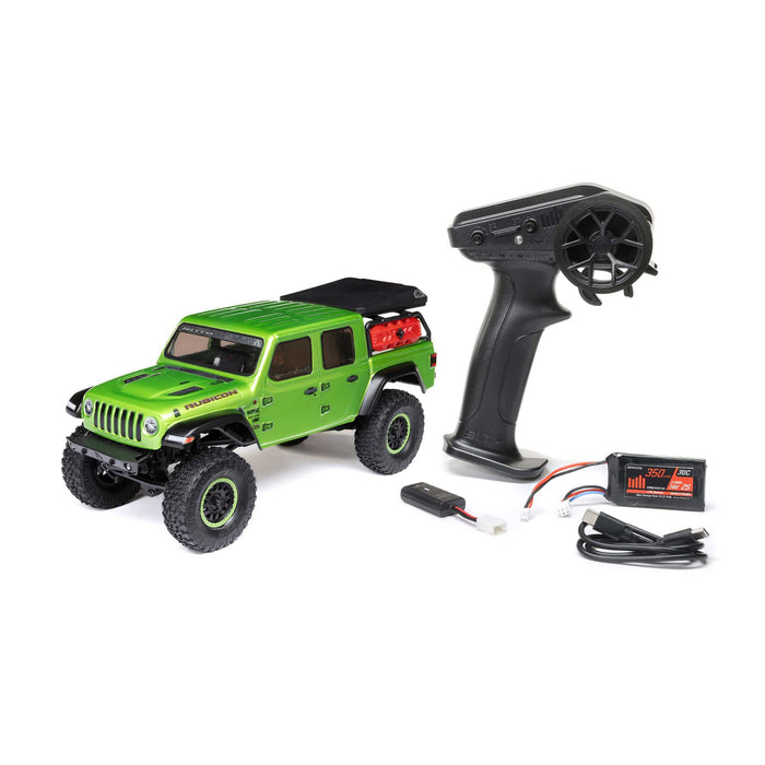 SCX24 compatible with Jeep Gladiator 4WD Rock Crawler RTR, Green