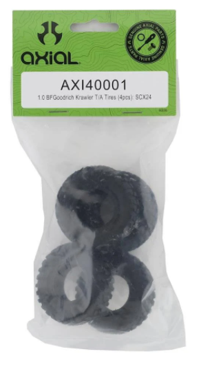 Axial 1.0 BFGoodrich Krawler T/A Tires 4pcs SCX24 AXI40001 Elec Car/Truck Replacement Parts