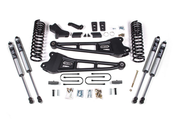BDS 2013-2018 Fits RAM 3500 4" Radius Arm Suspension Lift, 3" Rear, Block, Diesel FOX 2.5 Pes R/r Front, FOX 2.5 Pes P/b Rear 1794FPE