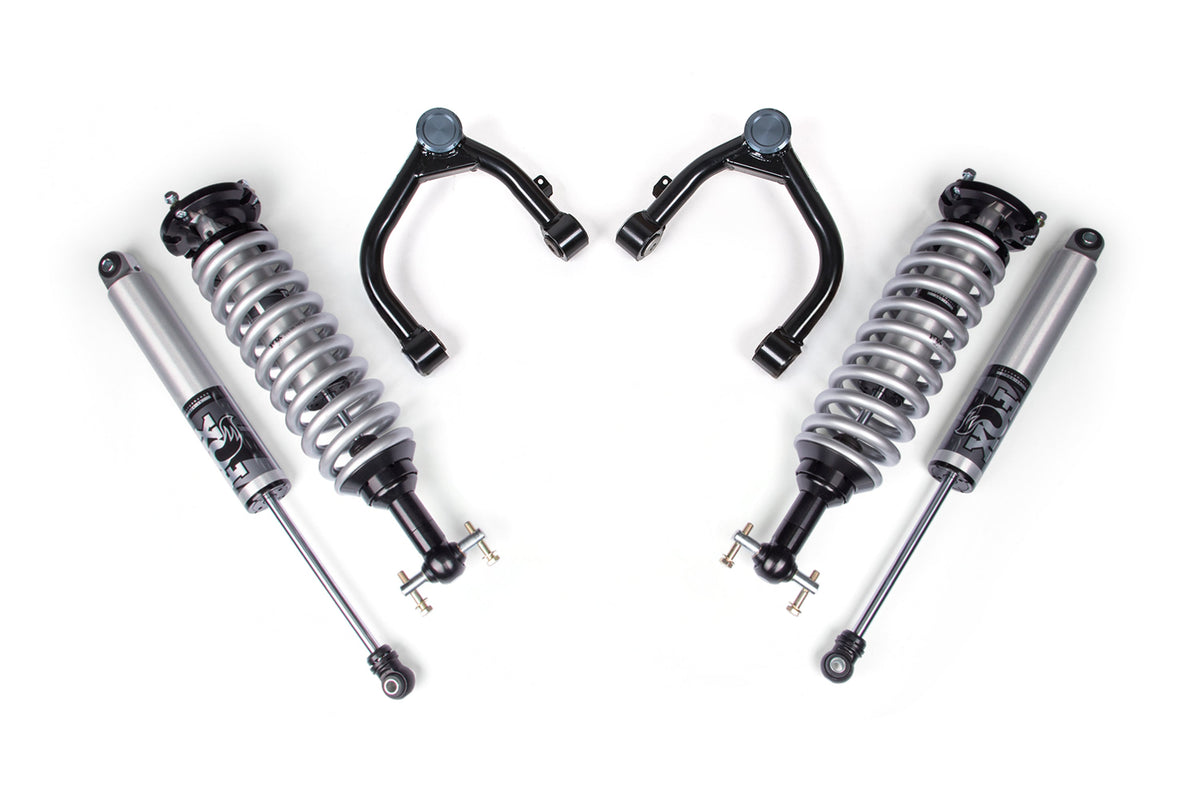 BDS 2019-2025 Fits Chevrolet Silverado 1500 GMC Sierra 1500 2" Coilover Upgrade Kit, 0" Rear Lift, Block FOX 2.5 Ifp Ps C/o, FOX 2.5 Ifp Ps Shocks 770FPS
