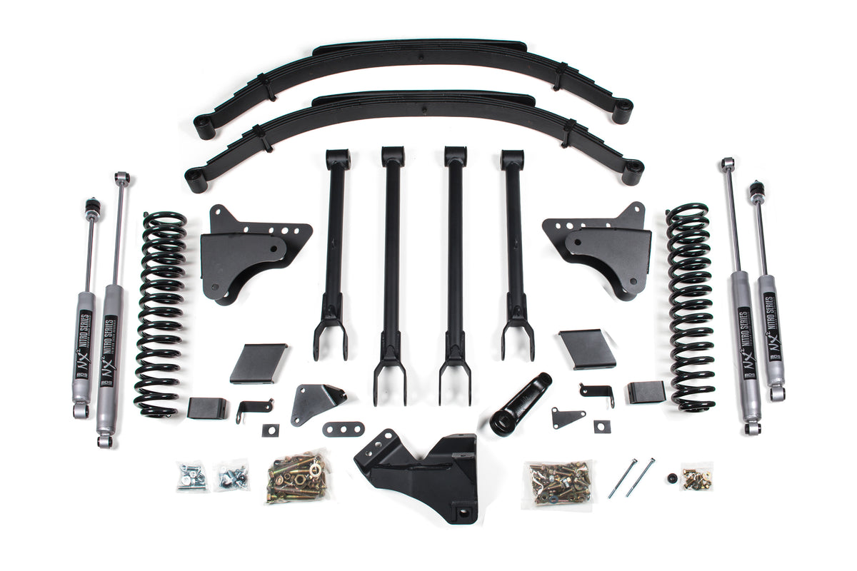 BDS 8 Inch Lift Kit 4-Link Conversion, Fits Ford F250/F350 Super Duty 11-16 4WD Gas 1501H