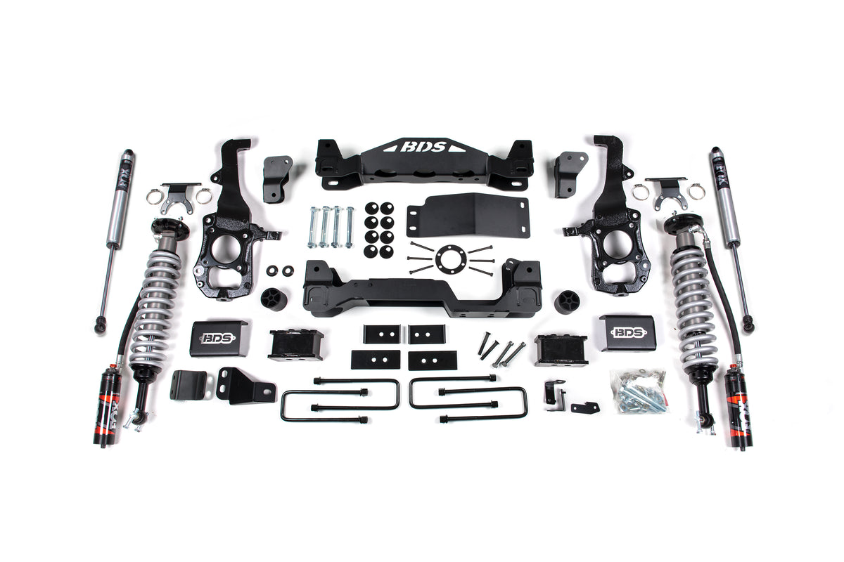 BDS 4 Inch Lift Kit 2.5 Performance Elite Coil-over, Fits Ford F150 21-25 4WD 1903FPE