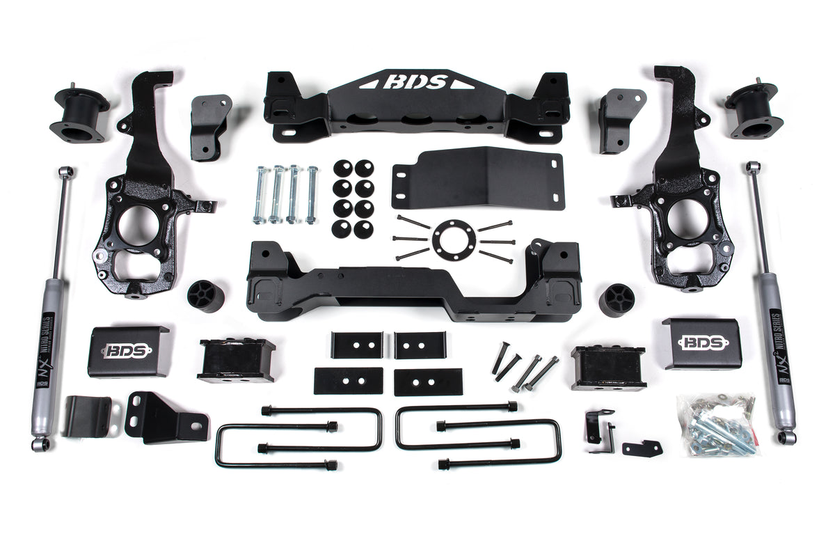 BDS 4 Inch Lift Kit, Fits Ford F150 21-25 4WD 1902FS
