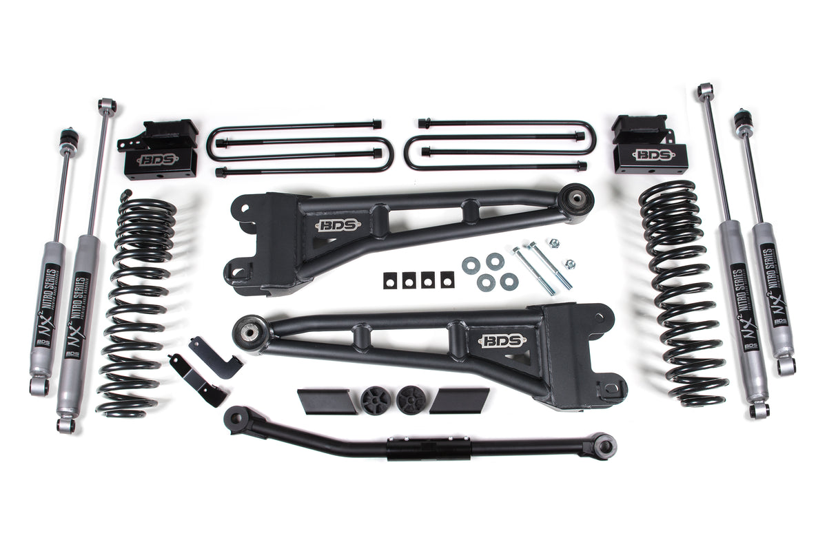 BDS 2.5 Inch Lift Kit W/ Radius Arm, Fits Ford F450 Super Duty 20-22 4WD Diesel & Gas 1915H