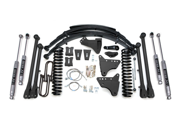 BDS 8 Inch Lift Kit W/ 4-Link, Fits Ford F250/F350 Super Duty 05-07 4WD Diesel 530FS