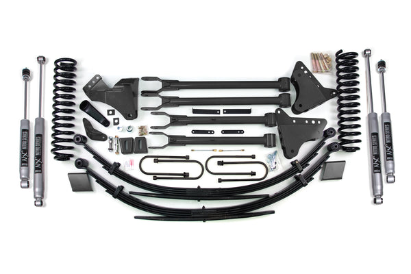 BDS 6 Inch Lift Kit W/ 4-Link, Fits Ford F250/F350 Super Duty 08-10 4WD Gas 565FS