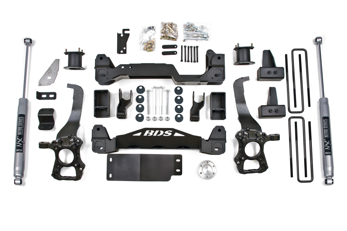 BDS 4 Inch Lift Kit, Fits Ford F150 15-20 4WD 1908FS