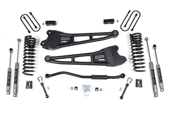 BDS 3 Inch Lift Kit W/ Radius Arm Fits RAM 3500 13-18 4WD Diesel 1622FPE