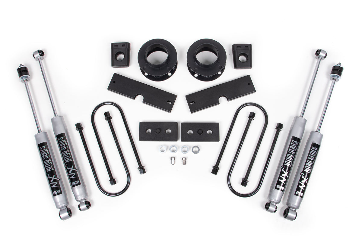 BDS 2 Inch Lift Kit Fits RAM 3500 W/ Rear Air Ride 13-23 4WD 1710H