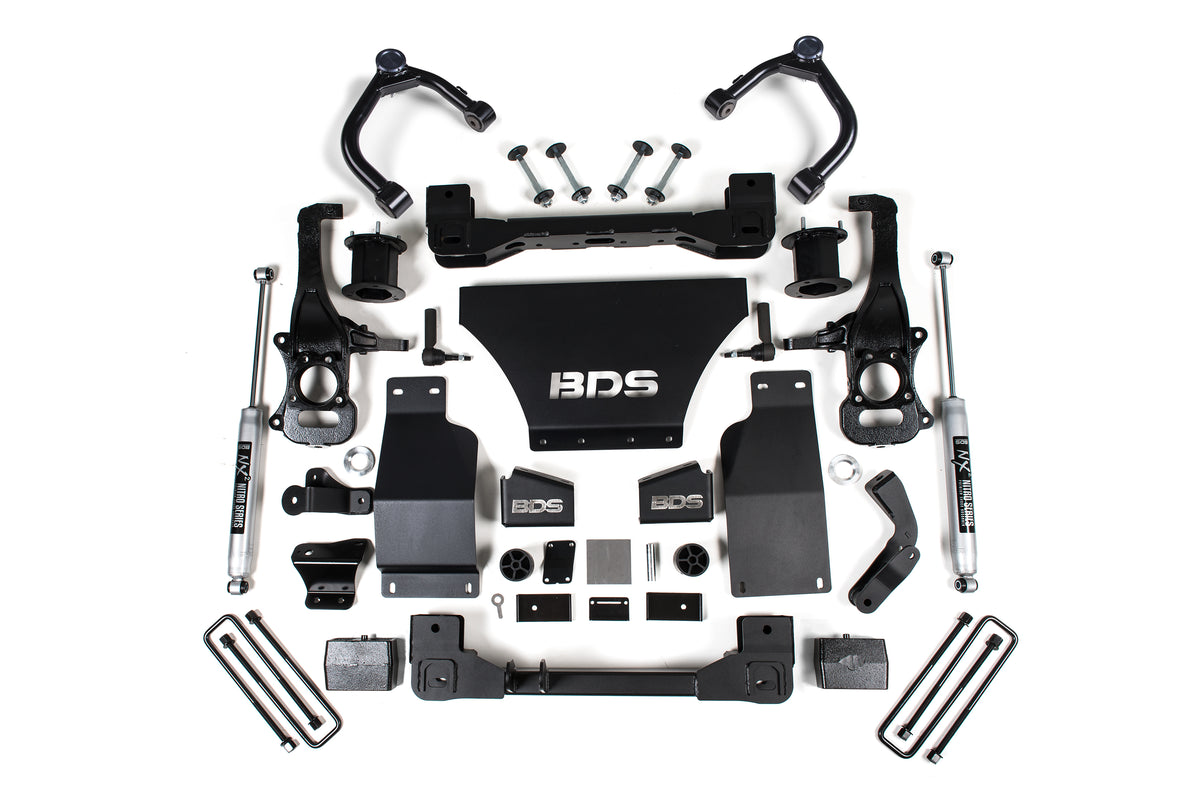 BDS 4 Inch Lift Kit, Fits Chevy Silverado Or GMC Sierra 1500 19-24 4WD Gas 1800FSR