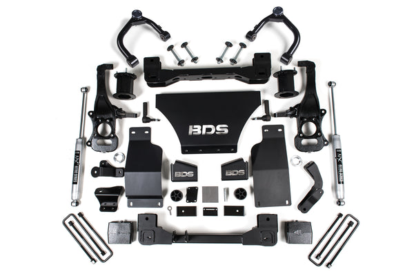 BDS 6 Inch Lift Kit, Fits Chevy Silverado Or GMC Sierra 1500 19-24 4WD Gas 1801FSR