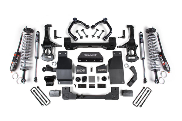 BDS 6 Inch Lift Kit 2.5 Coil-over, Fits Chevy Silverado Or GMC Sierra 1500 19-24 4WD Diesel 1803FDSC