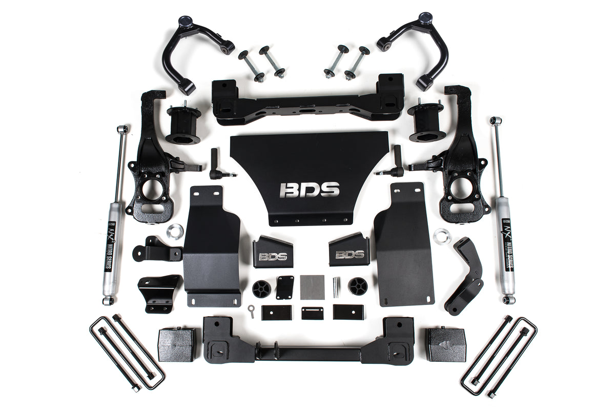 BDS 4 Inch Lift Kit, Fits Chevy Trail Boss Or GMC AT4 1500 19-24 4WD Gas 1805H