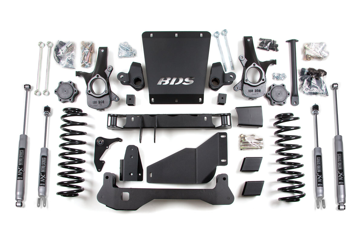BDS 6 Inch Lift Kit, Fits Chevy/ GMC Avalanche, Surburban, Tahoe, Or Yukon 1500 00-06 4WD 183H