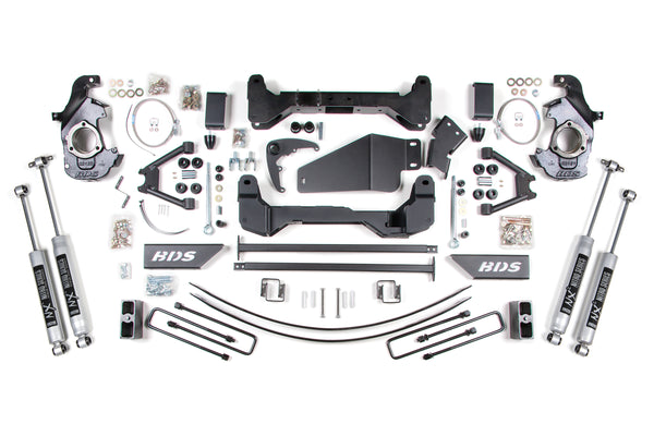 BDS 6 Inch Lift Kit, Fits Chevy/ GMC 1500/2500 6 Lug 88-98 4WD 193FS