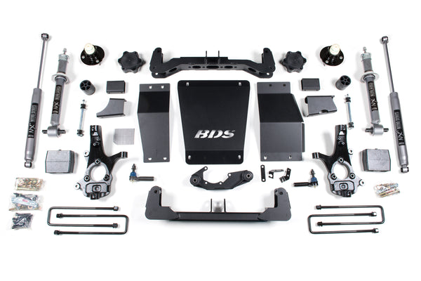 BDS 6 Inch Lift Kit, Fits Chevy Silverado Or GMC Sierra 1500 14-18 4WD 710H