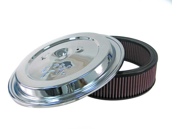 K&N Replacement Air Filter w/ Chrome Top W/E-1500 K&N Logo CE-1502