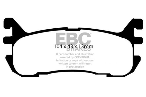 EBC 94-01 Fits Mazda Miata MX5 1.8L Bluestuff Rear Brake Pads DP51003B
