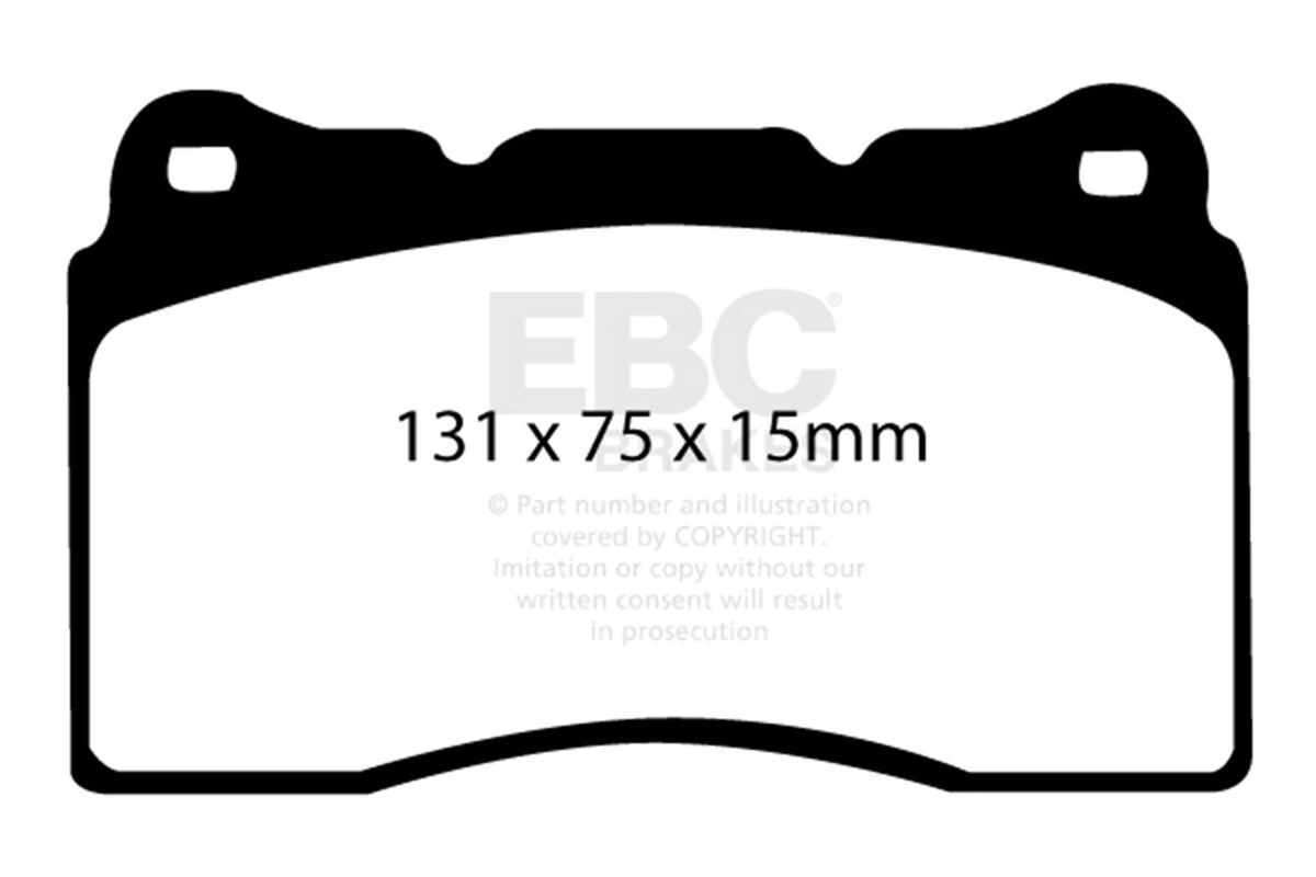 EBC 04-05 Fits Cadillac Cts-V 5.7 Ultimax2 Front Brake Pads UD1050
