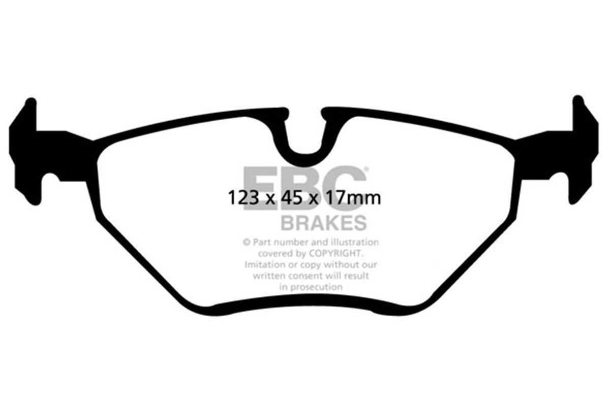 EBC 99-02 Fits BMW Z3 Bluestuff Rear Brake Pads DP51289NDX