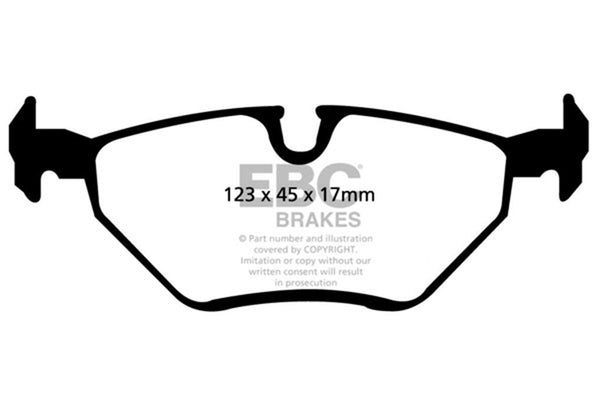 EBC 99-02 Fits BMW Z3 Bluestuff Rear Brake Pads DP51289NDX