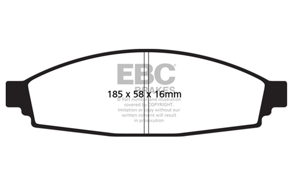 EBC 2003-2006 Lincoln Aviator 4.6L Ultimax2 Front Brake Pads UD953
