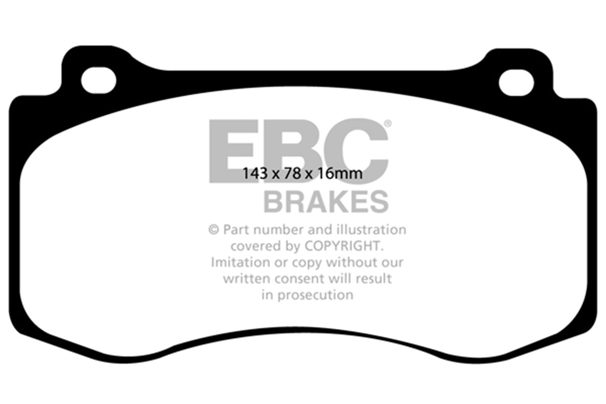 EBC 05-10 Chrysler 300C 6.1 SRT8 Ultimax2 Front Brake Pads UD1149