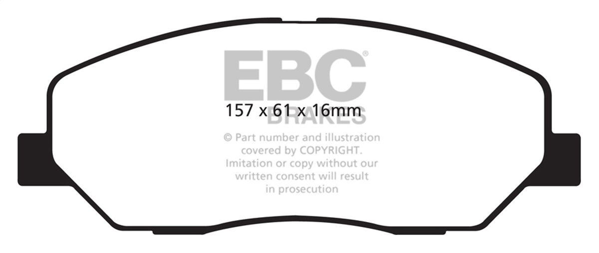 EBC 08-10 Fits Hyundai Genesis 3.8 Ultimax2 Front Brake Pads UD1384
