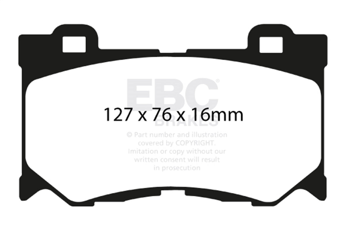 EBC 2013+ Fits Infiniti Q50 Hybrid 3.5L Hybrid Sport Ultimax2 Front Brake Pads UD1346