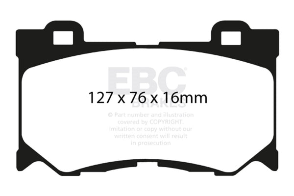 EBC 2013+ Fits Infiniti Q50 Hybrid 3.5L Hybrid Sport Ultimax2 Front Brake Pads UD1346