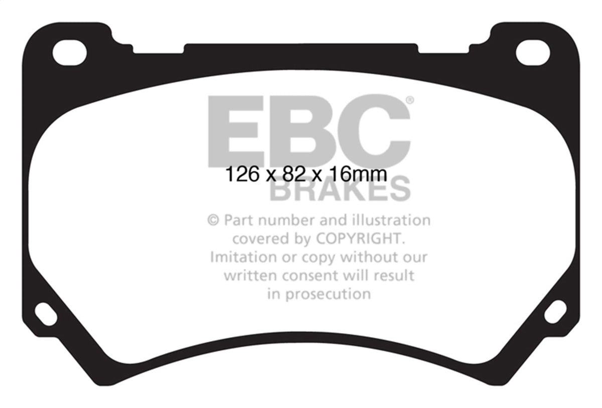 EBC 11+ Fits Hyundai Equus 4.6 Ultimax2 Front Brake Pads UD1396