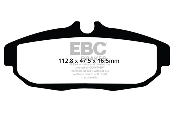 EBC 12 Fits Ford Mustang 5.8 Supercharged (GT500) Shelby Ultimax2 Rear Brake Pads UD1562