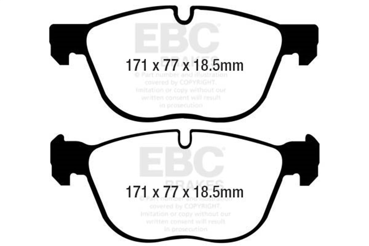 EBC 07-10 Fits BMW X5 3.0 Ultimax2 Front Brake Pads UD1294