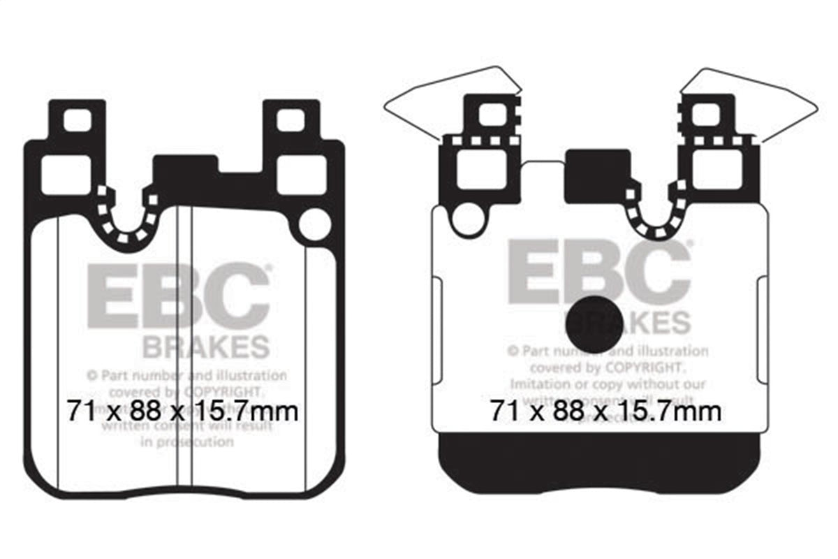 EBC 14+ Fits BMW 228 Coupe 2.0 Turbo Brembo Calipers Ultimax2 Rear Brake Pads UD1656