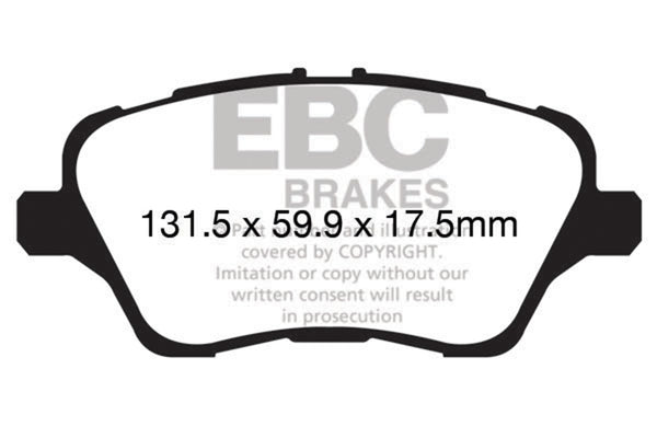 EBC 2017+ Fits Ford Fiesta (MK7) Bluestuff Front Brake Pads DP52149NDX