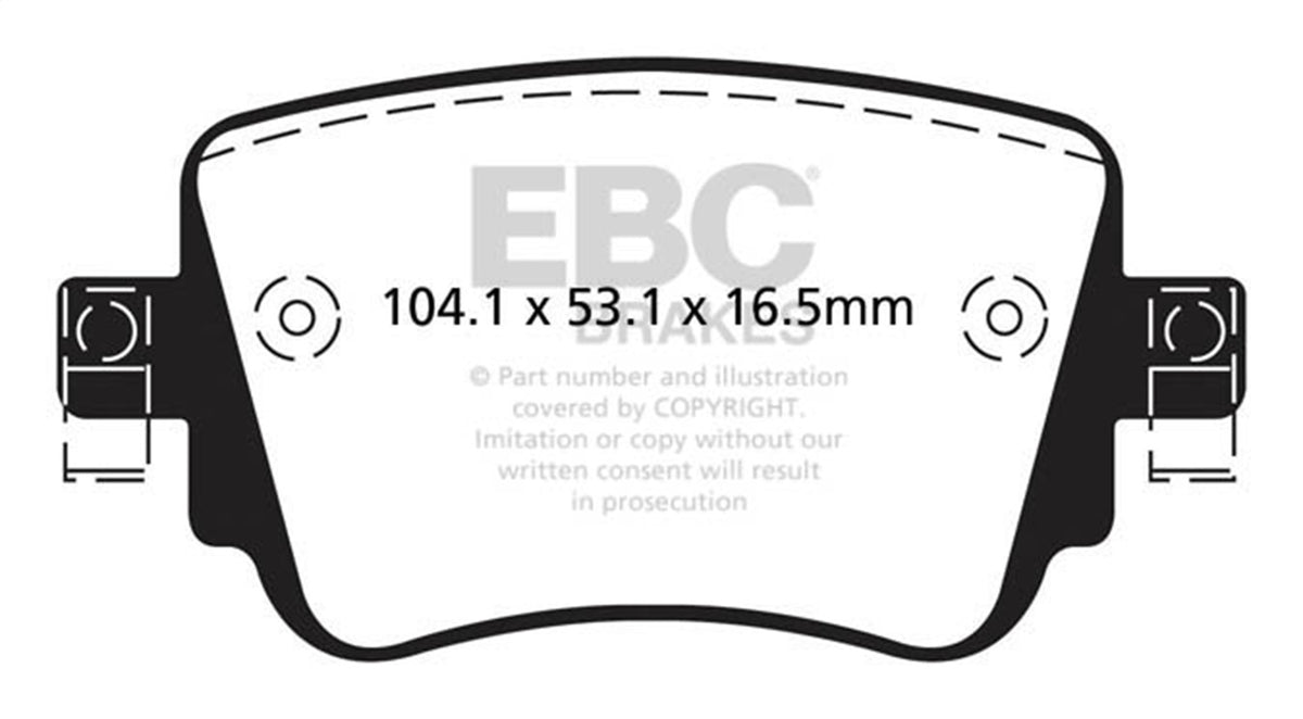 EBC 16-19 Fits Audi Q3 2.0T Bluestuff Rear Brake Pads DP52201NDX