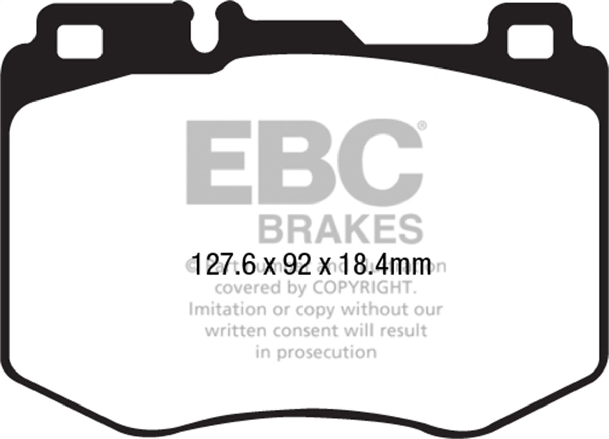 EBC 15-16 Fits Mercedes-Benz C400 (W205) 3.0 Twin Turbo 4-Matic Greenstuff Front Brake Pads DP22210