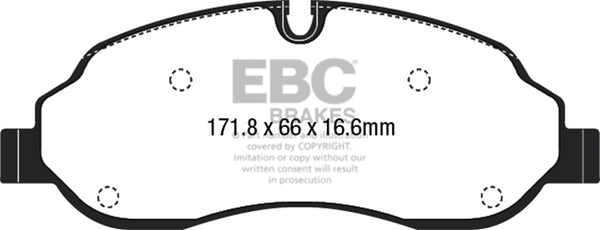EBC 15+ Fits Ford Transit 2.2 Td Ultimax2 Front Brake Pads UD1774