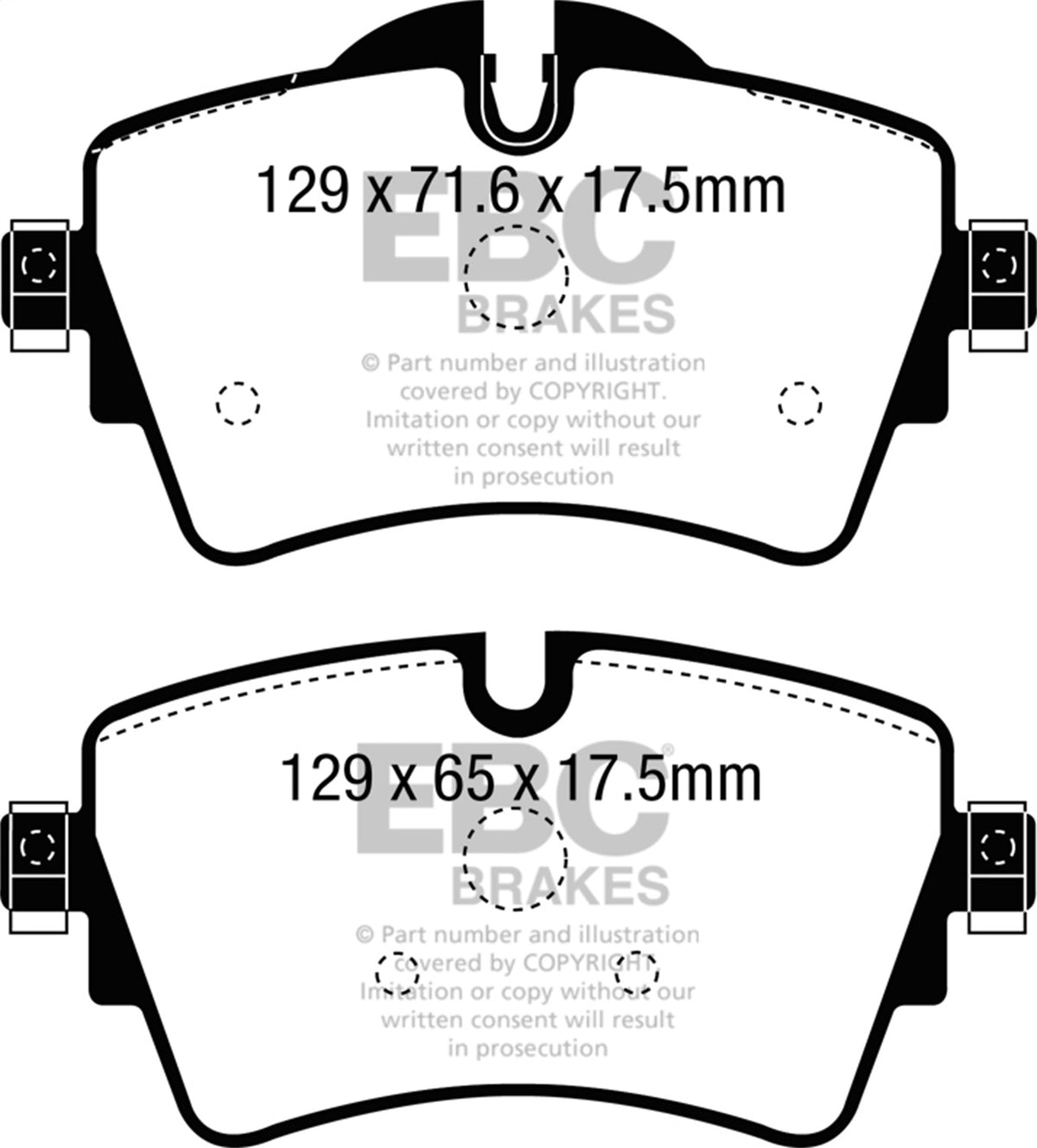 EBC 14+ Mini Hardtop 2.0 Turbo Cooper S Yellowstuff Front Brake Pads DP42227R