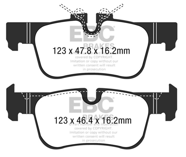 EBC 14+ Fits BMW i3 Electric Ultimax2 Rear Brake Pads UD1762