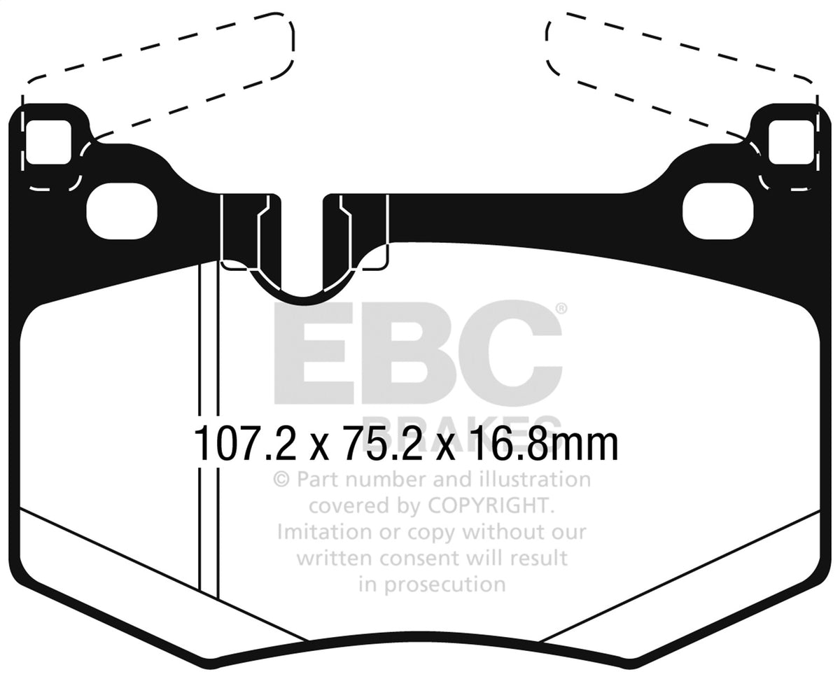 Ebc Greenstuff Brake Pad Sets DP22261