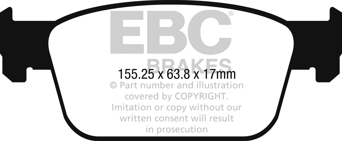 EBC 2017+ Fits Audi A4 2.0L Turbo (B9) Greenstuff Front Brake Pads DP22273