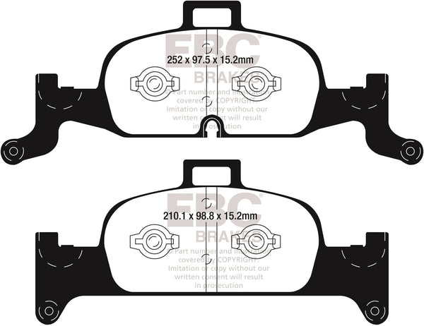 EBC 2018+ Fits Audi A4 Allroad Quattro 2.0L Turbo Ultimax2 Front Brake Pads UD1897