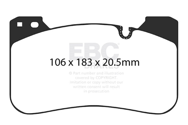 EBC 2018+ Fits BMW M5 F90 Bluestuff Front Brake Pads DP52331NDX