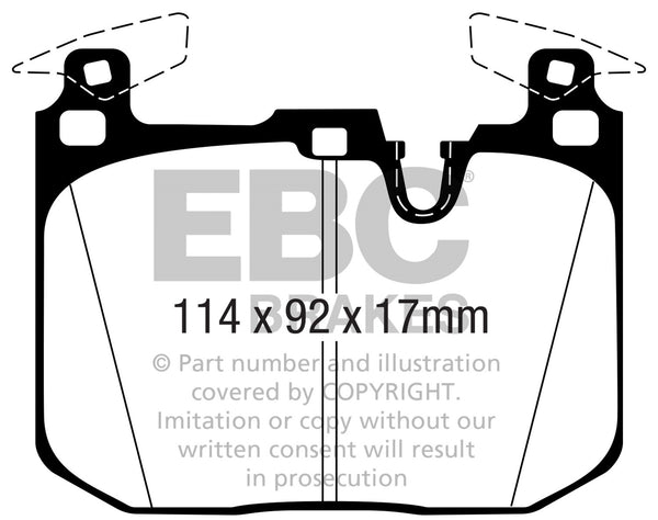 EBC BMW M2 / M3 / M4 Yellowstuff Front Brake Pads DP42360R