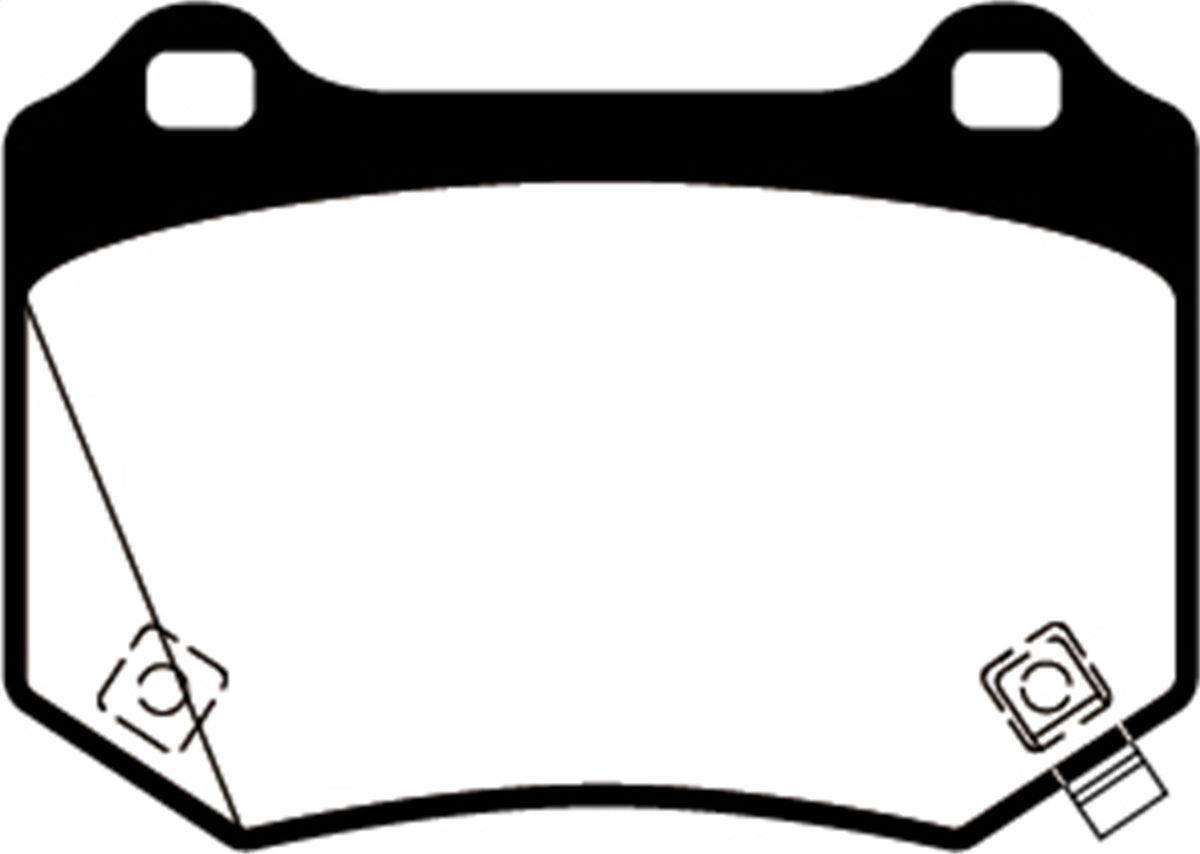 EBC 18+ WRX STI Yellowstuff Rear Brake Pads DP42361R