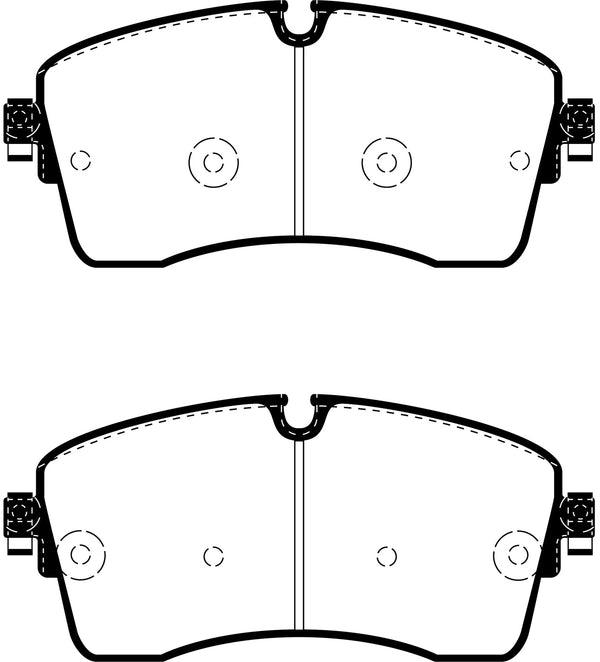 EBC 2018+ Jaguar E-Pace 2.0L Turbo (246) Yellowstuff Front Brake Pads DP42385R