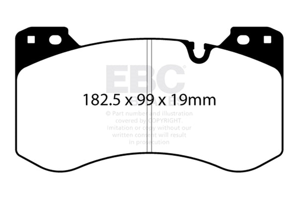 EBC 2021+ Fits BMW M3/M4 3.0TT (G80/G82/G83) Yellowstuff Front Brake Pads DP42454R